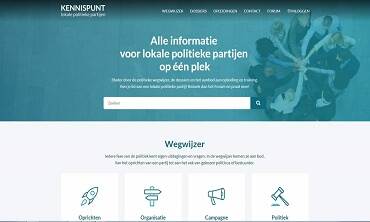 Website Kennispunt Lokale Politiek