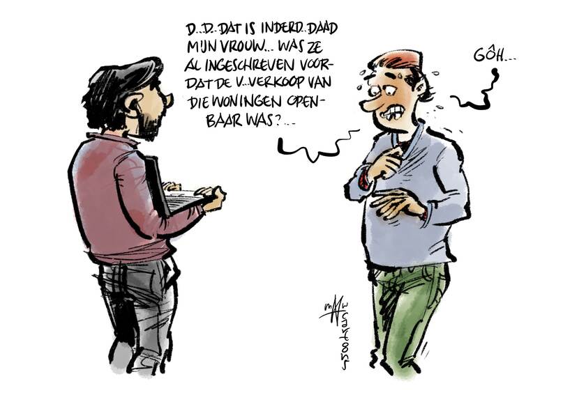 Cartoon weerbare overheid